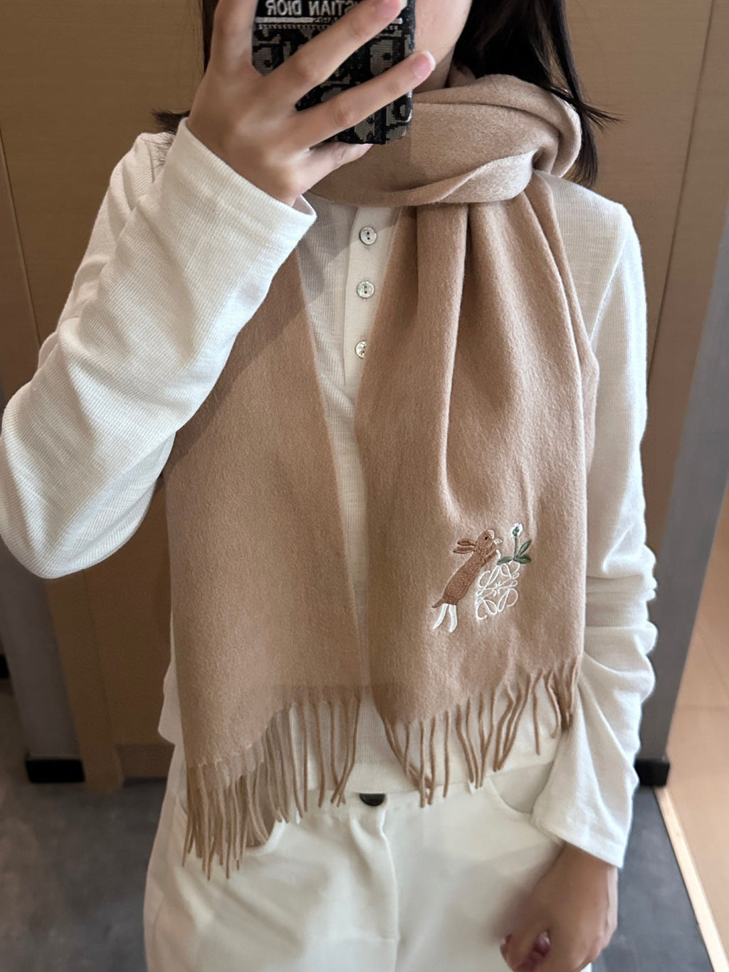 LOEWE 25S SCARF 180 IN CASHMERE 858165