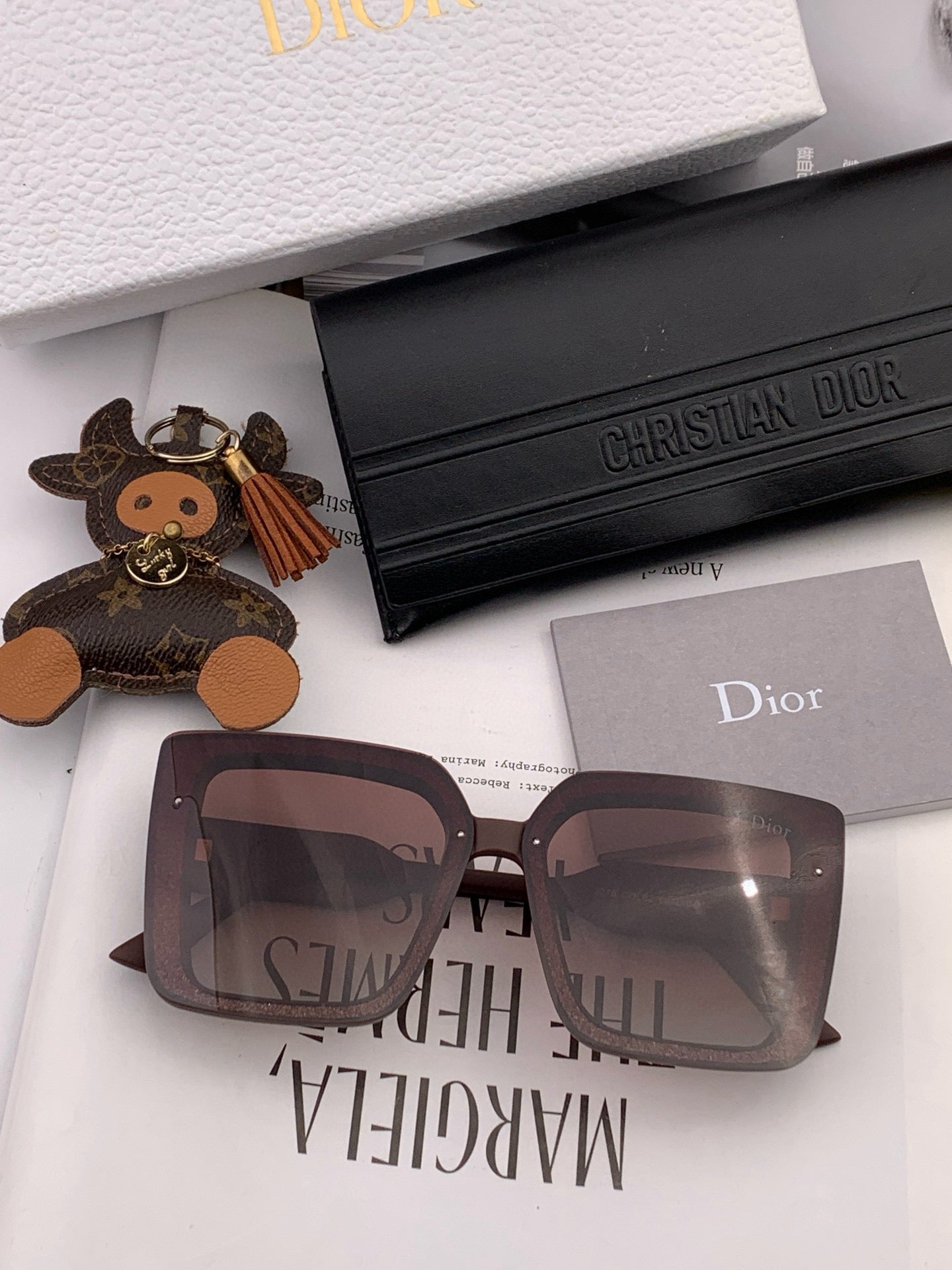DIOR MONTAIGNE SQUARE SUNGLASS D6227 IN ACETATE