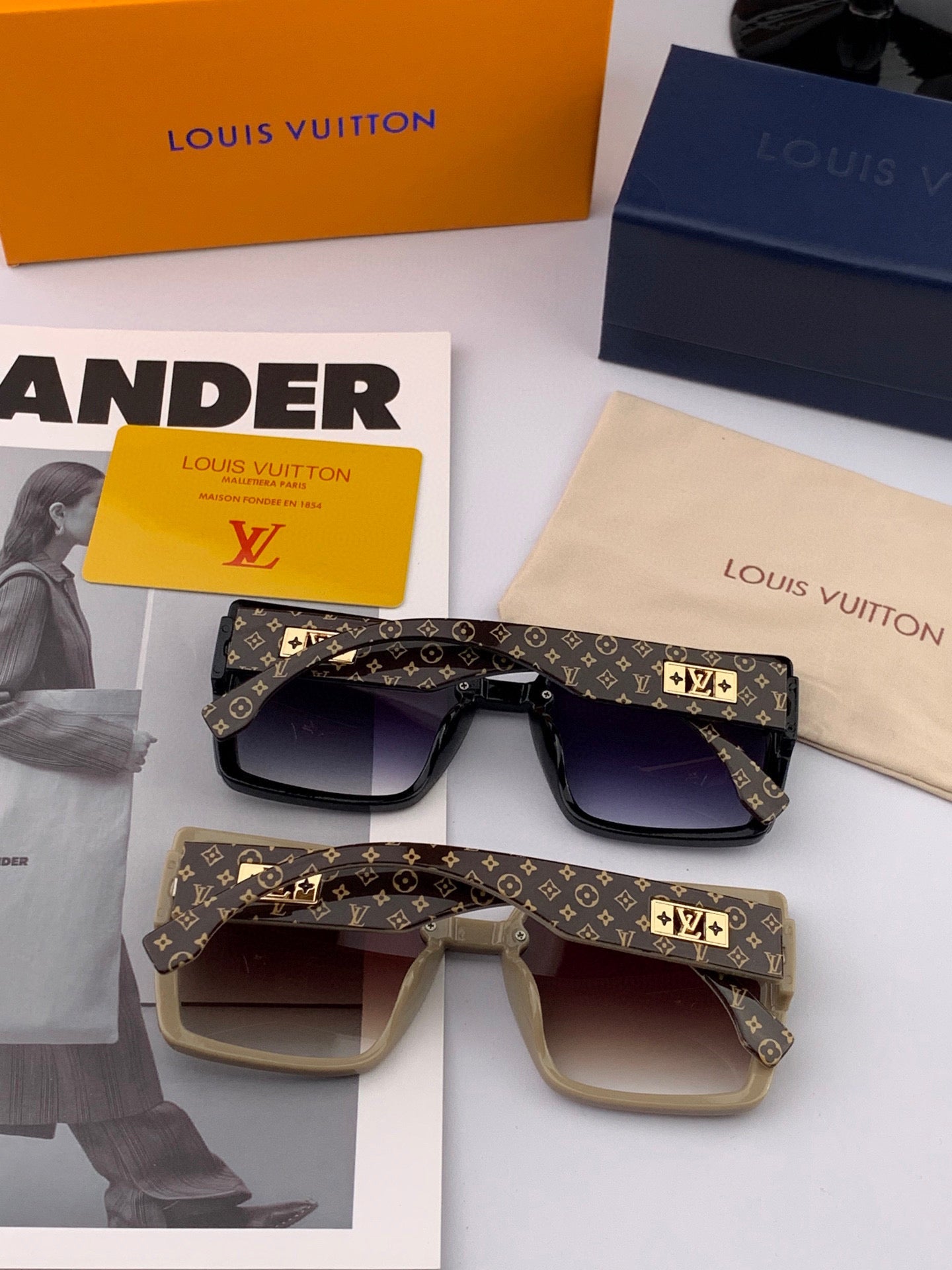 LOUIS VUITTON MONOGRAM SUNGLASS L3619 IN ACETATE FRAME