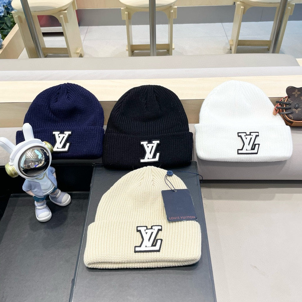 LOUIS VUITTON BEANIE HAT IN BEIGE WOOL 435028
