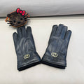 GUCCI GLOVES IN BLACK LAMBSKIN 444432