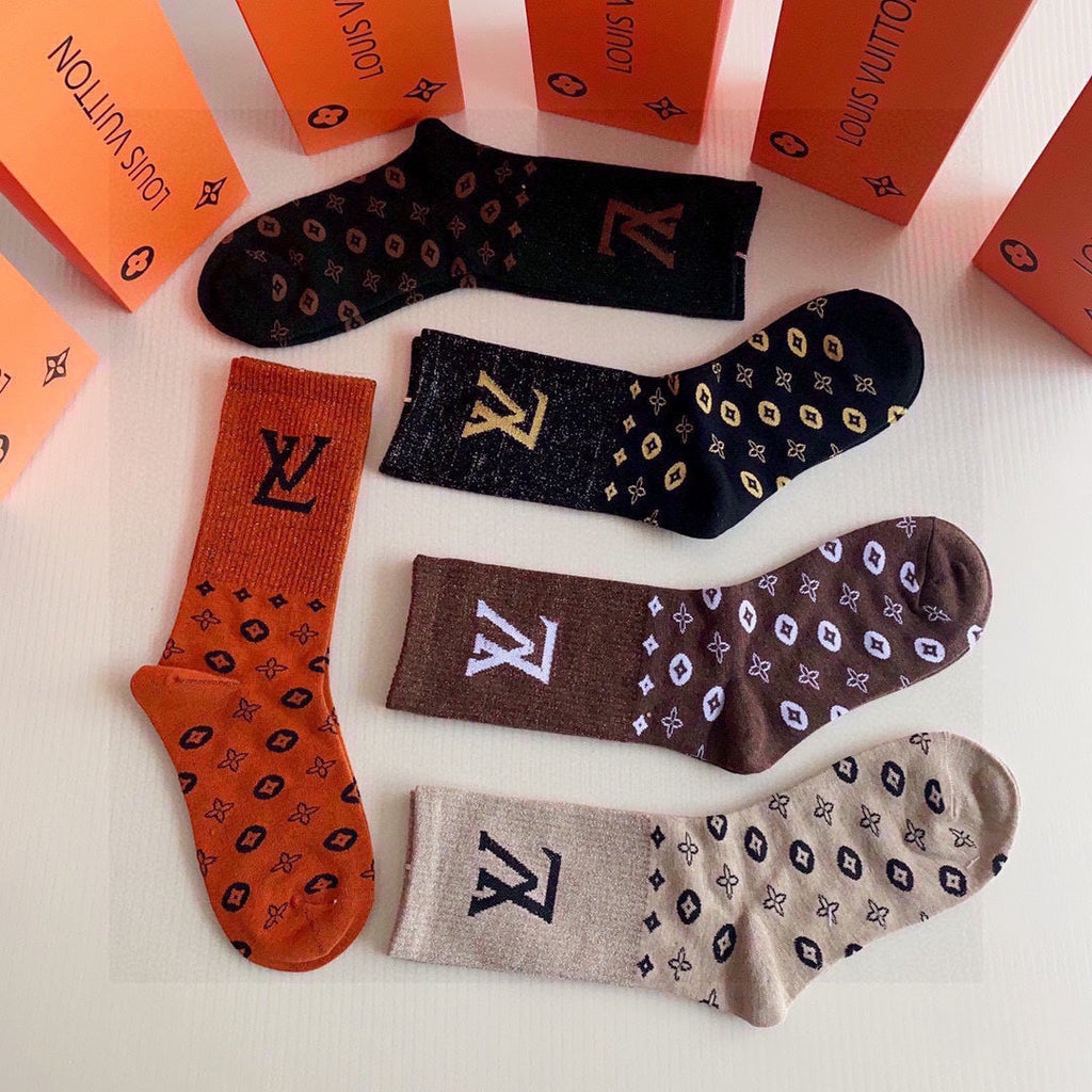 LOUIS VUITTON CREW SOCKS 140816 (1 BOX)