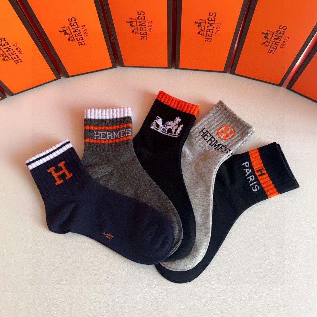 HERMES LOW-CUT SOCKS 380283 (1 BOX)