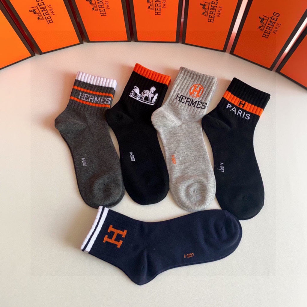 HERMES LOW-CUT SOCKS 406340 (1 BOX)