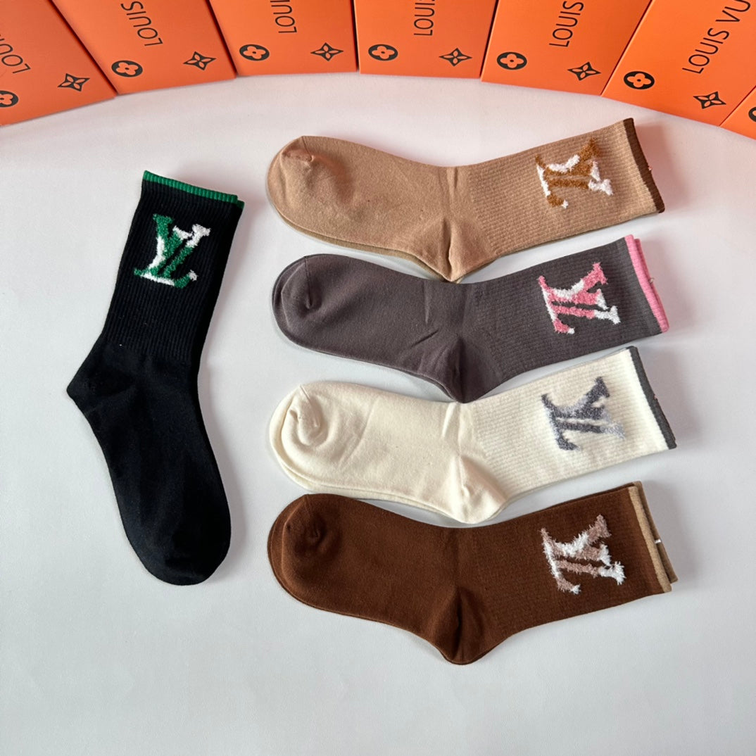 LOUIS VUITTON CREW SOCKS 411007 (1 BOX)