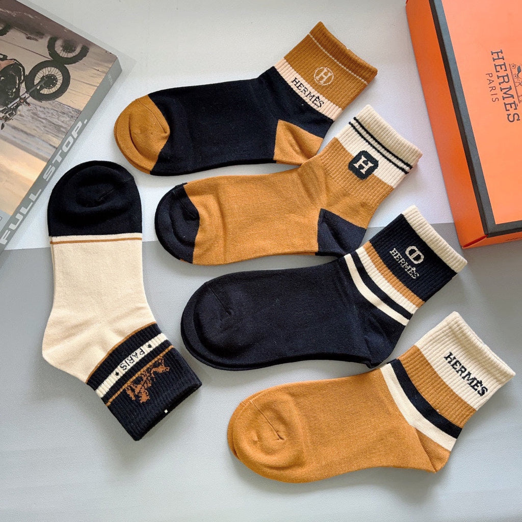 HERMES LOW-CUT SOCKS 391948 (1 BOX)