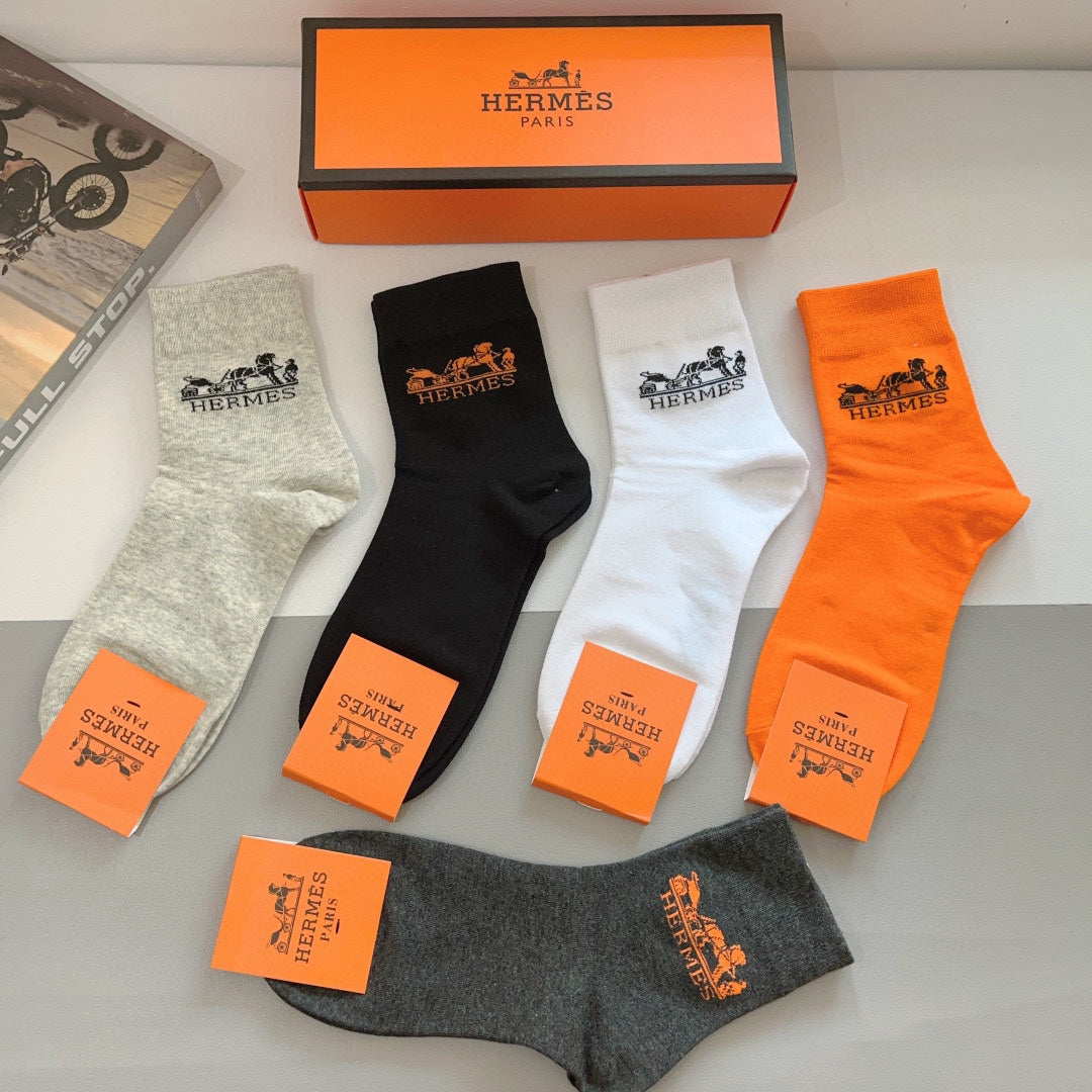 HERMES ANKLE SOCKS 416171 (1 BOX)