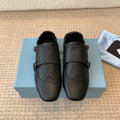 PRADA MONK STRAP IN BLACK CALFSKIN
