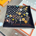LOUIS VUITTON LV SCARF 135 CM IN WOOL MIX SILK 715459