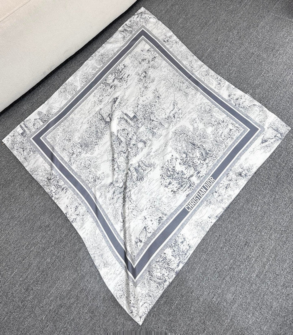 DIOR SCARF 90 CM IN SILK FABRIC 724823