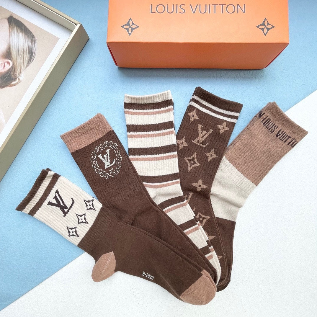 LOUIS VUITTON CREW SOCKS 414491 (1 BOX)