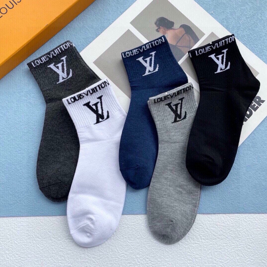 LOUIS VUITTON LOW-CUT SOCKS 423890 (1 BOX)