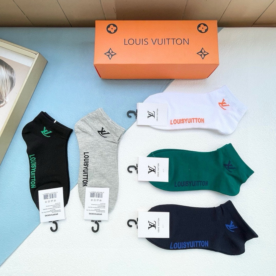 LOUIS VUITTON LOW-CUT SOCKS 423937 (1 BOX)