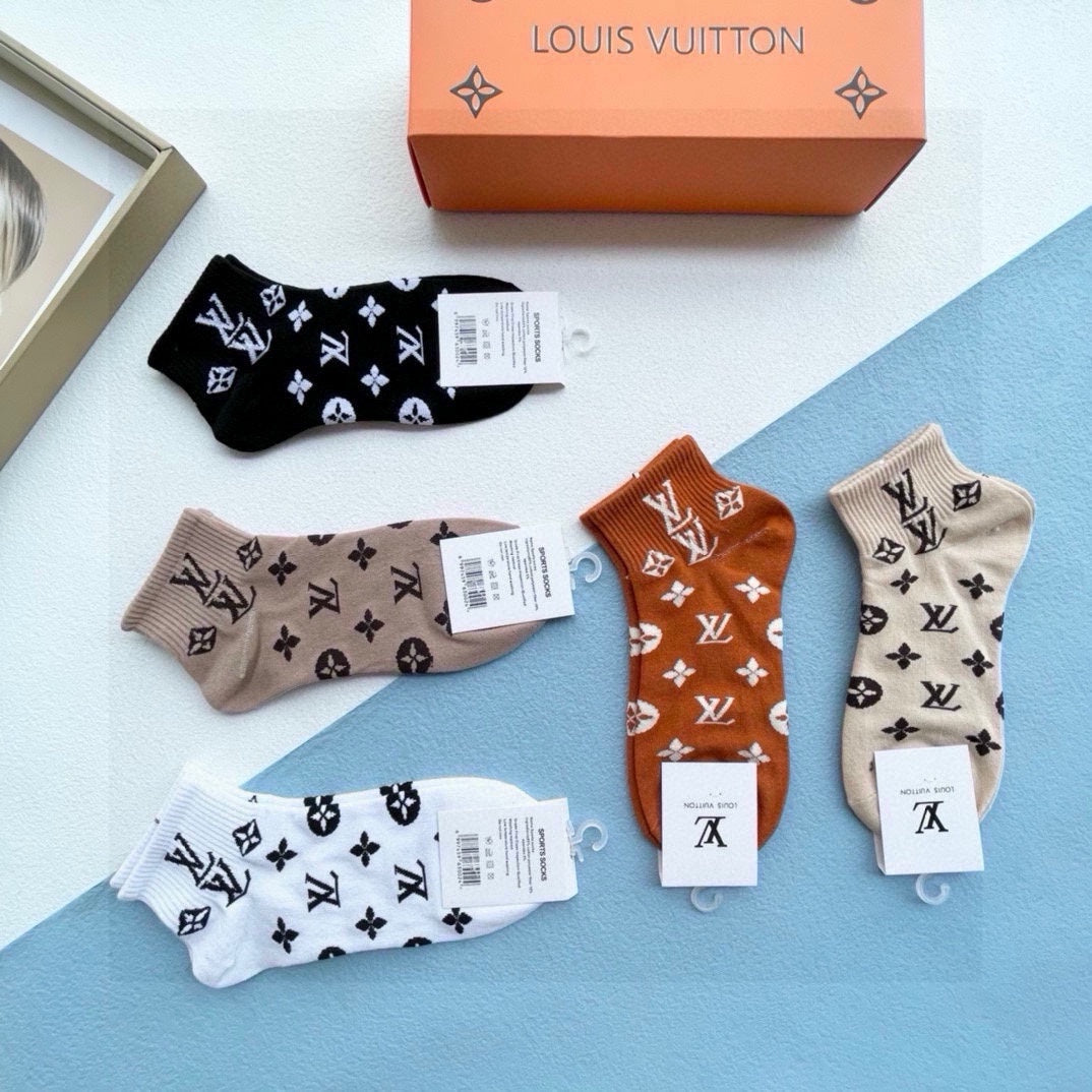 LOUIS VUITTON ANKLE SOCKS 423679 (1 BOX)