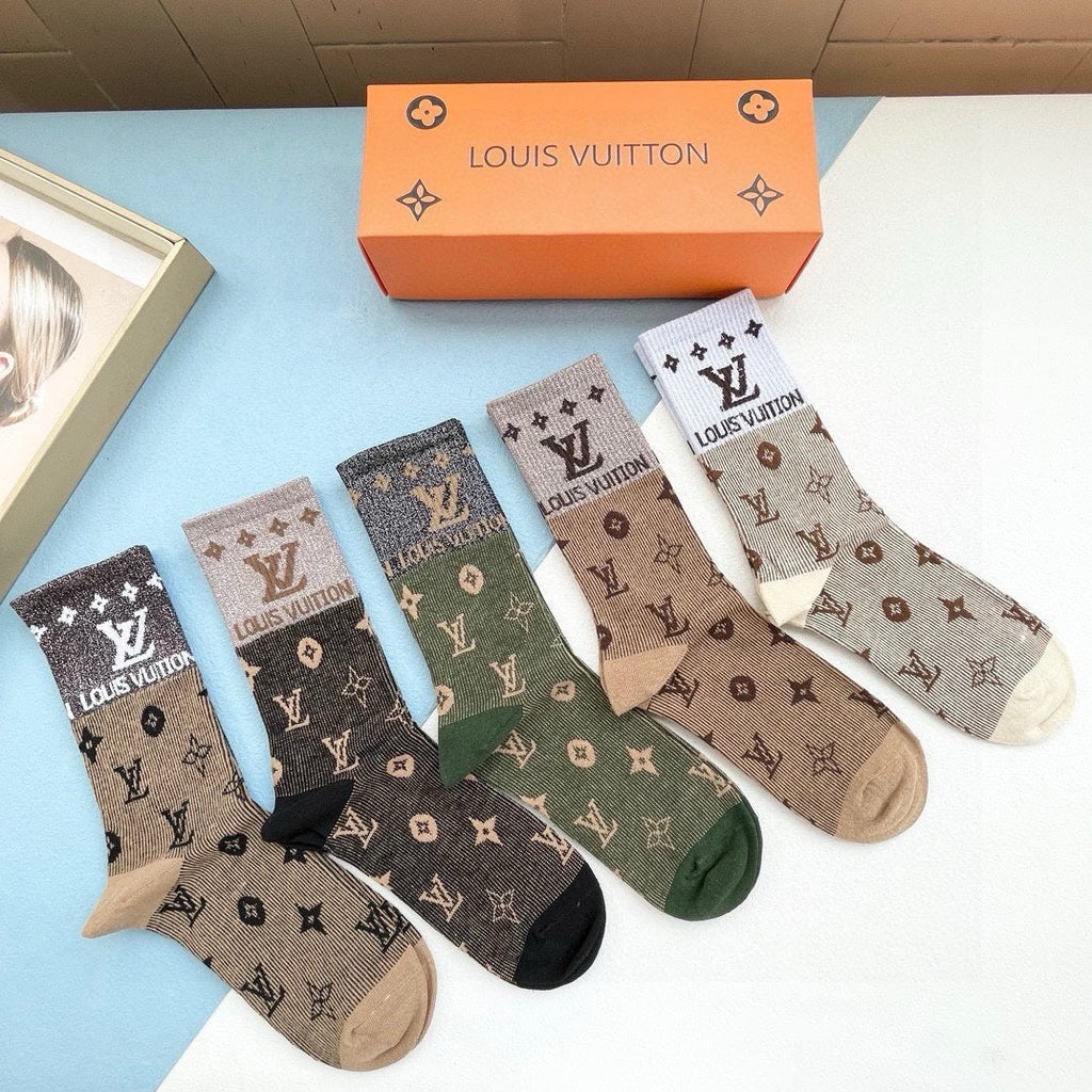 LOUIS VUITTON CREW SOCKS 425579 (1 BOX)