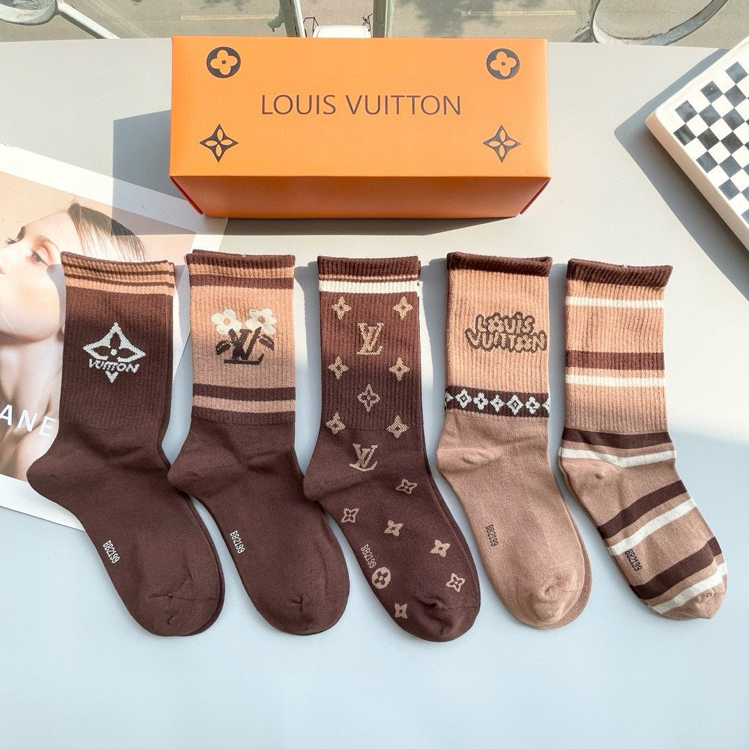 LOUIS VUITTON CREW SOCKS 425572 (1 BOX)