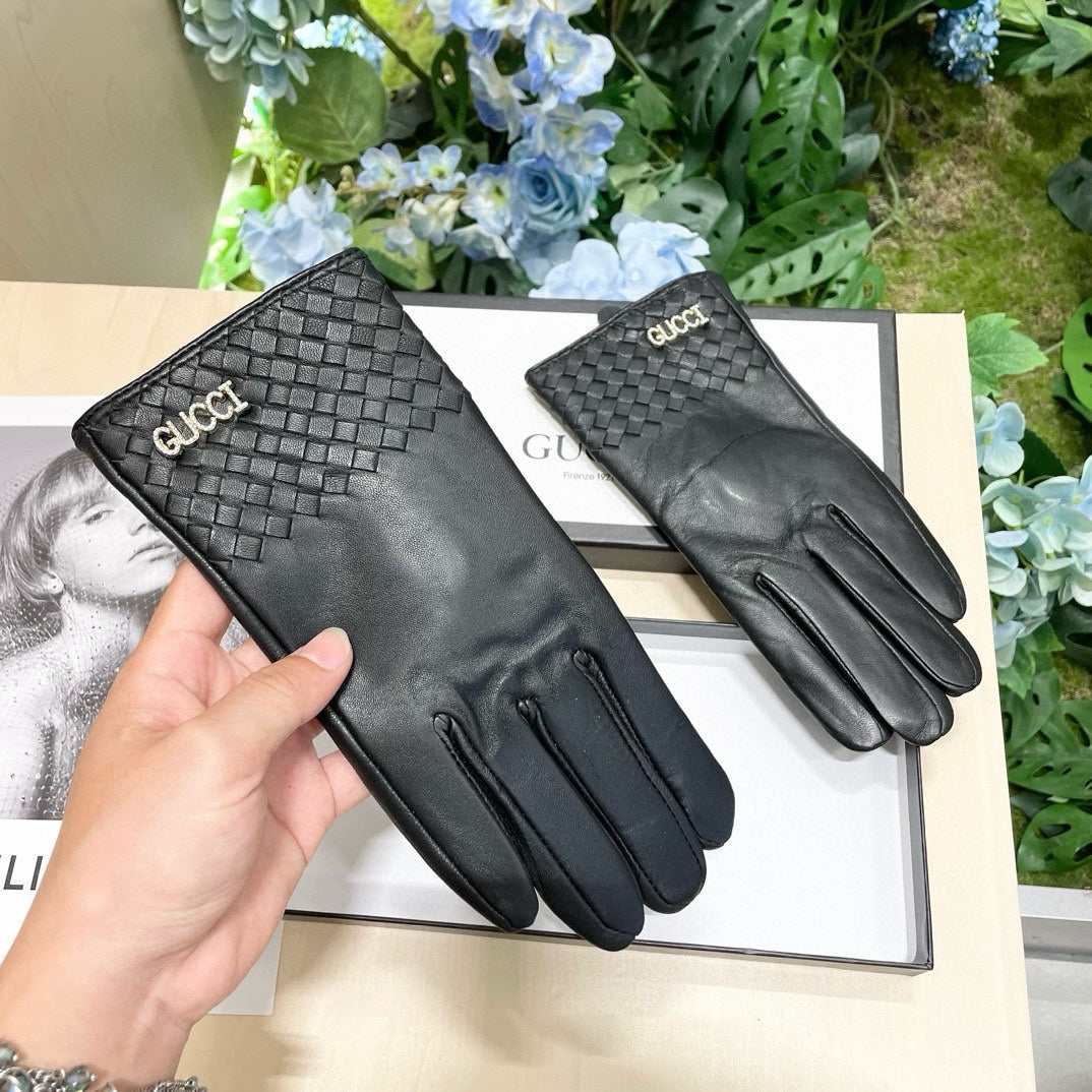 GUCCI GLOVES IN BLACK SHEEPSKIN 456295