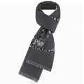 LOUIS VUITTON SCARF 200 CM IN MOUSE GRAY WOOL 390039