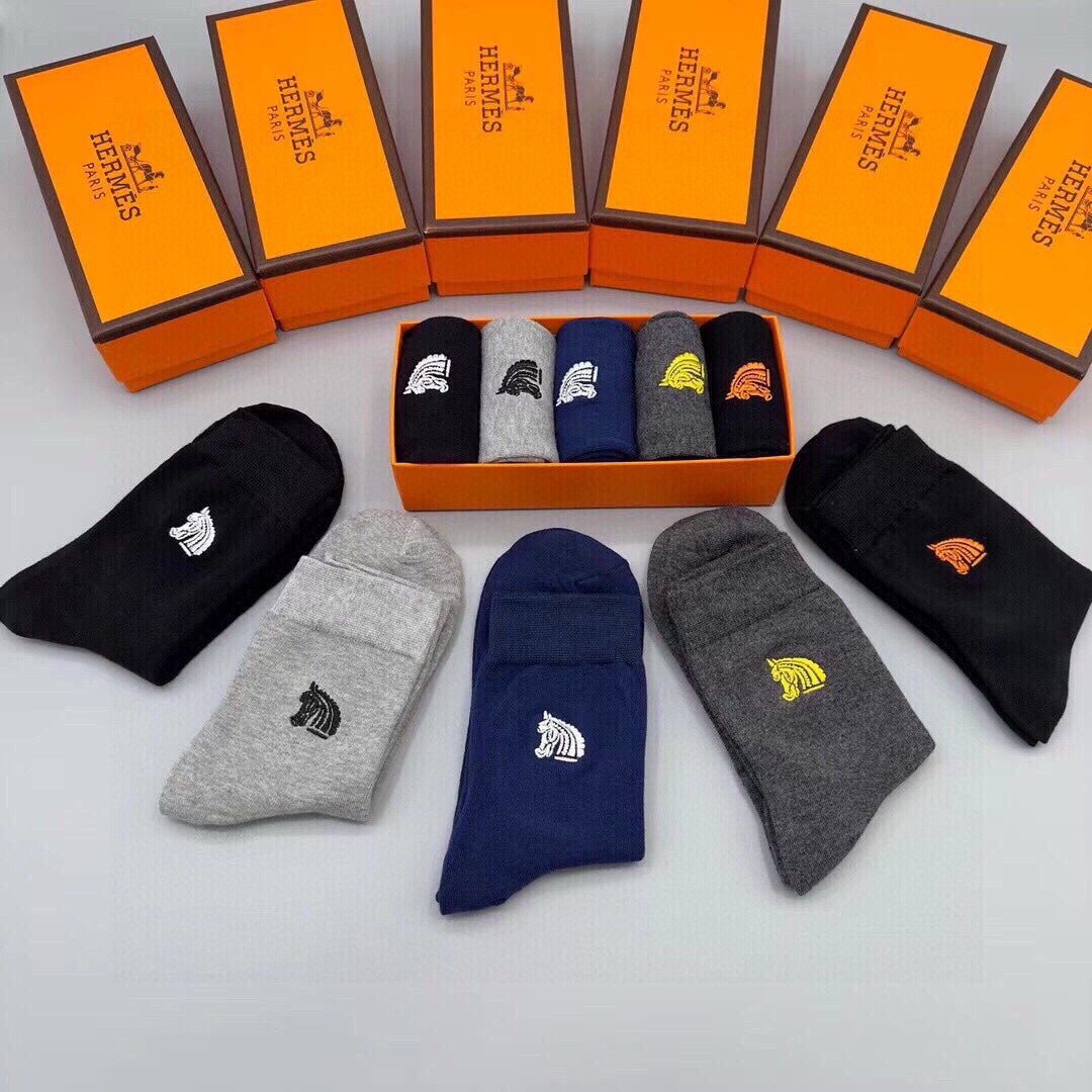 HERMES LOW-CUT SOCKS 403143 (1 BOX)